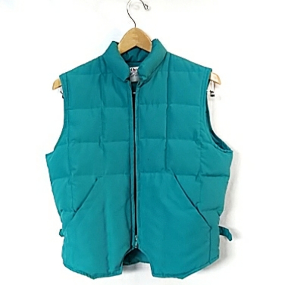 Vintage Orvis Puffer Vest Teal - Picture 1 of 4